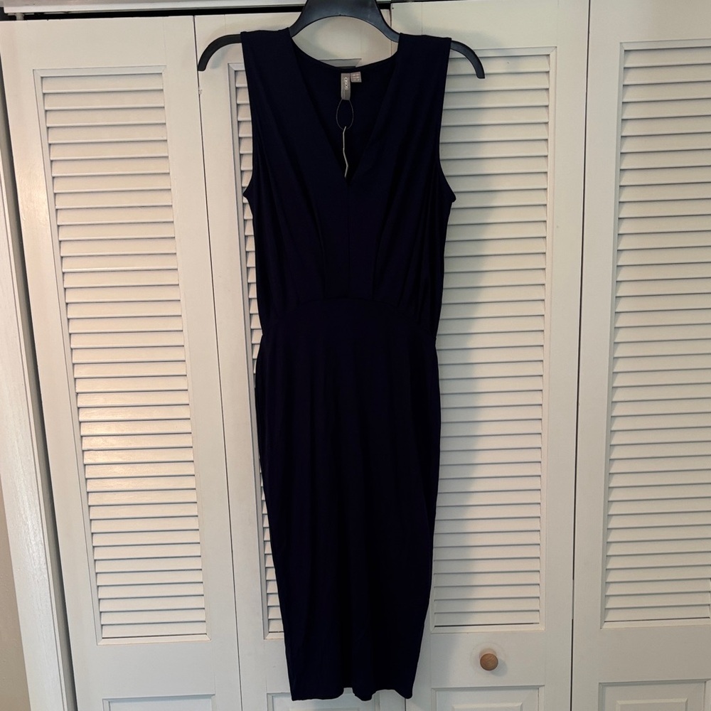 ASOS Navy Midi Dress